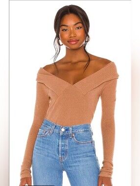 Free People Hot Stuff Layering Top in Vintage Bronze Size Extra Small